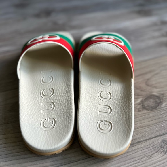 Gucci Rubber GG Interlock Slide NIB SZ 38 - Picture 6 of 16
